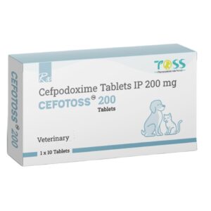 Tossvet Cefotoss 200mg Tablets (Cefpodoxime) for Dogs and Cats