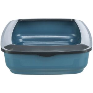 Trixie Brisko Litter Tray with Rim for Cats (Blue)