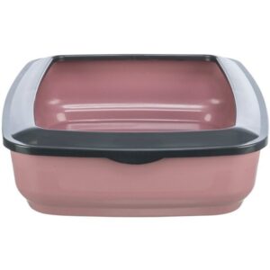 Trixie Brisko Litter Tray with Rim for Cats (Pink)