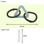 Trixie Citystyle Triangle with Rope Rings Toy for Dogs image 3