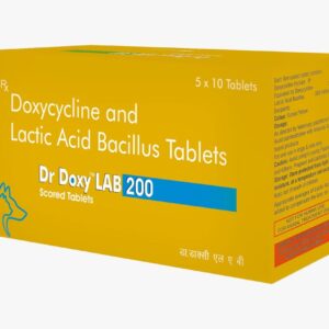 TTK Dr Doxy LAB 200mg Tablets for Dogs & Cats (Doxycycline & Lactic Acid Bacillus)