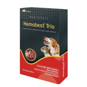 TTK Hemobest Trio RBC WBC and Platelets Enhancer for Dogs and Cats