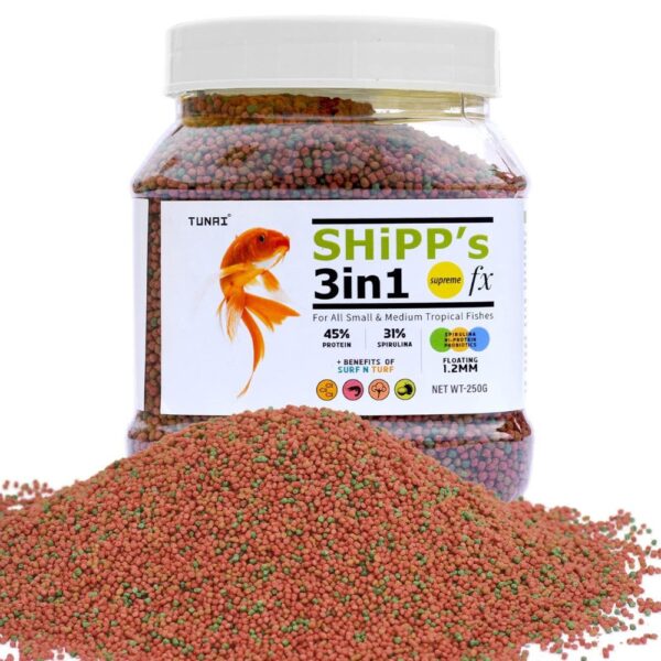 Tunai Shipp's 3in1 Pellets Small and Medium Adult Fish Food