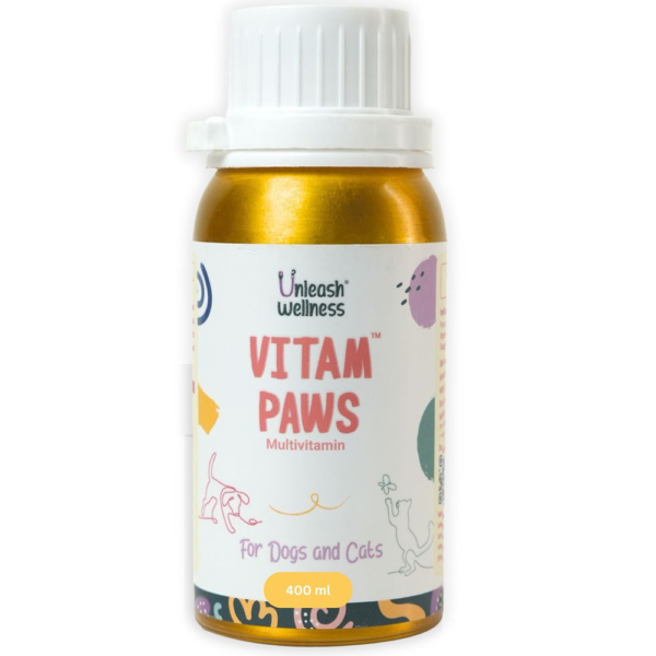 Unleash Wellness Vitam Paws Multivitamin Supplement for Dogs and Cats