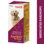 Veko Auriko (Enrofloxacin Sulphadiazine) Ear Drops for Dogs and Cats (15ml) image 1