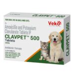 Veko Clavpet 500mg Tablet (Amoxicillin & Potassium Clavulanate) Dogs & Cats (pack of 10 tablets) image 1
