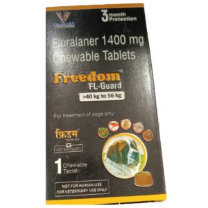 Venkys Freedom FL Guard Fluralaner 1400mg Tablets for Dogs from 40 to 56kg