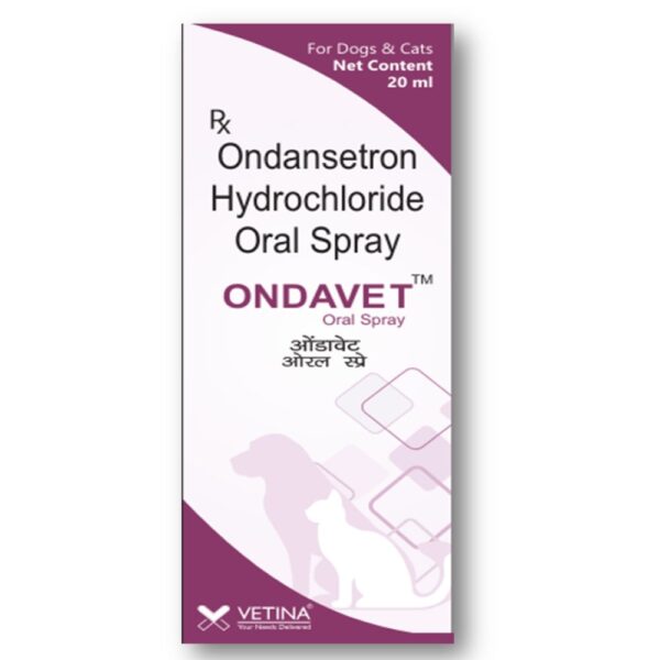 Vetina Ondavet Oral Spray (Ondansetron) for Dogs and Cats
