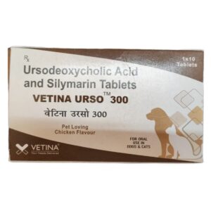 Vetina Urso 300mg Tablet (Ursodeoxycholic) for Dogs and Cats