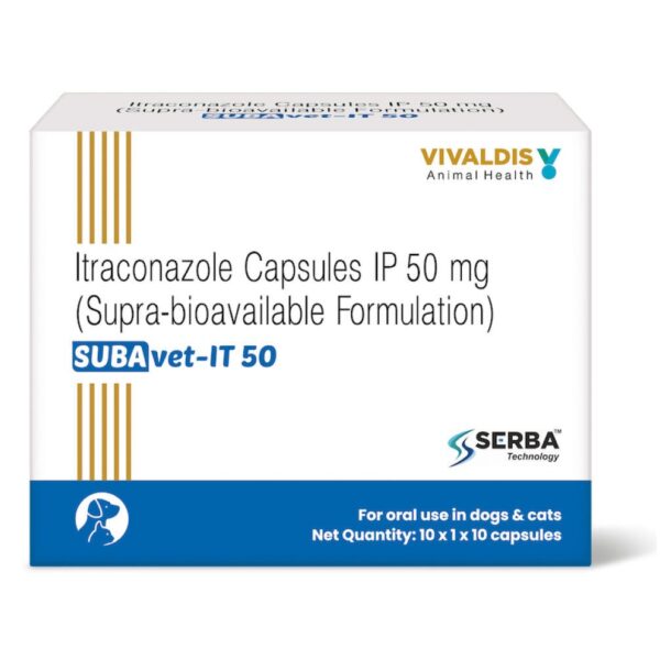 Vivaldis SUBAvet IT 50 (Itraconazole) for Dogs & Cats (pack of 10 tablets)