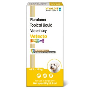 Vivaldis Vetecto Spot On (Fluralaner) Tick & Flea Protection for Dogs (40 to 56kg)