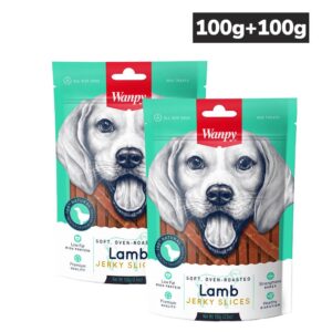 Wanpy Oven Roasted Soft Lamb Jerky Slices Dog Treats (Buy 1 Get 1 Free)