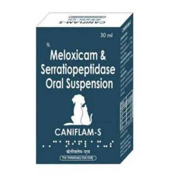 Wellcon Caniflam S Syrup (Meloxicam & Serratiopeptidase) Oral Suspension for Dogs and Cats