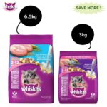 Whiskas Ocean Fish and Mackerel Flavour Kitten Cat (2 to 12 months) Dry Food Combo image 1
