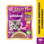 Whiskas Tasty Mix Chicken Tuna with Sweet Potato Kitten Cat Wet Food image 1