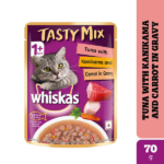Whiskas Tuna with Kanikama And Carrot in Gravy Tasty Mix Adult Cat Wet Food image 2