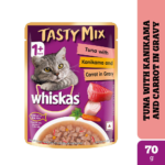 Whiskas Tuna with Kanikama And Carrot in Gravy Tasty Mix Adult Cat Wet Food image 1