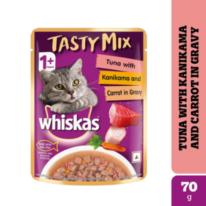 Whiskas Tuna with Kanikama And Carrot in Gravy Tasty Mix Adult Cat Wet Food