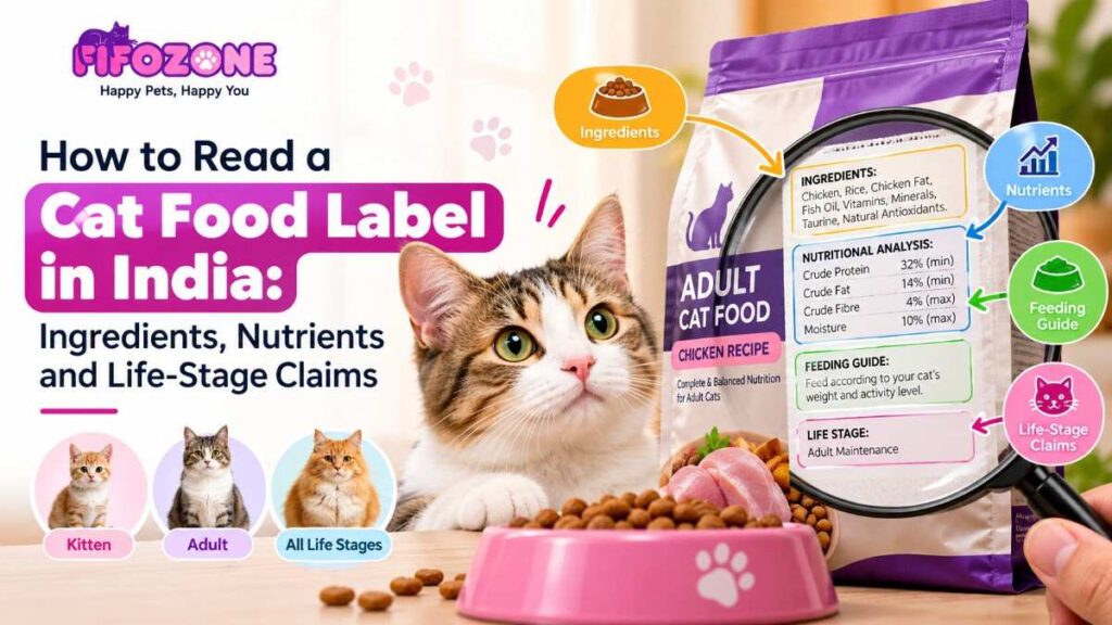 How to Read a Cat Food Label in India: Ingredients, Nutrients and Life-Stage Claims