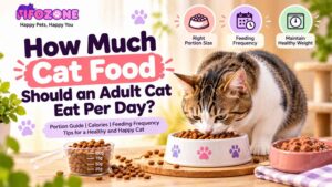 How much cat food should an adult cat eat per day