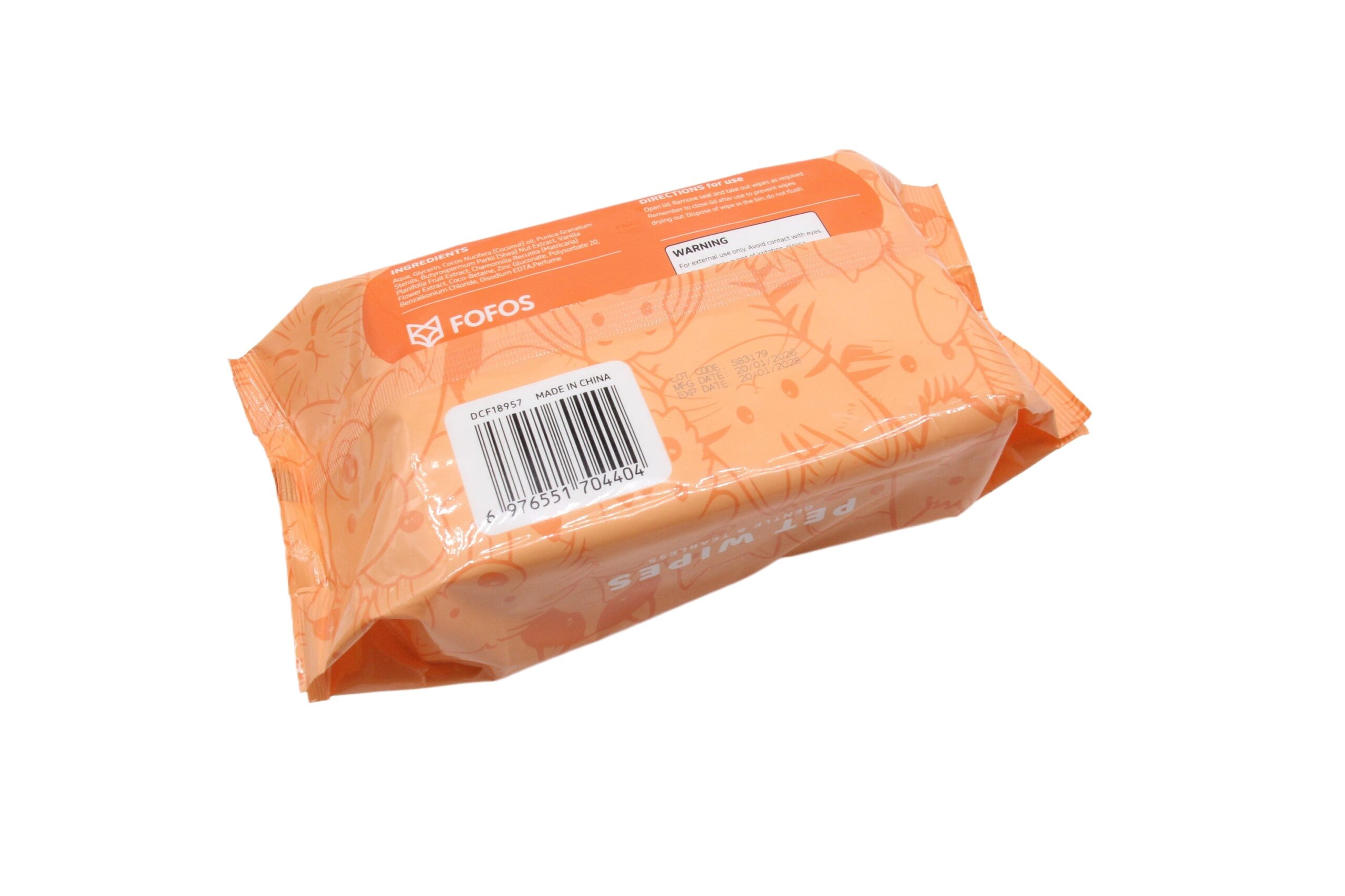 Fofos Lavender Scented Hydrating  Wipes for Dogs and Cats image 4