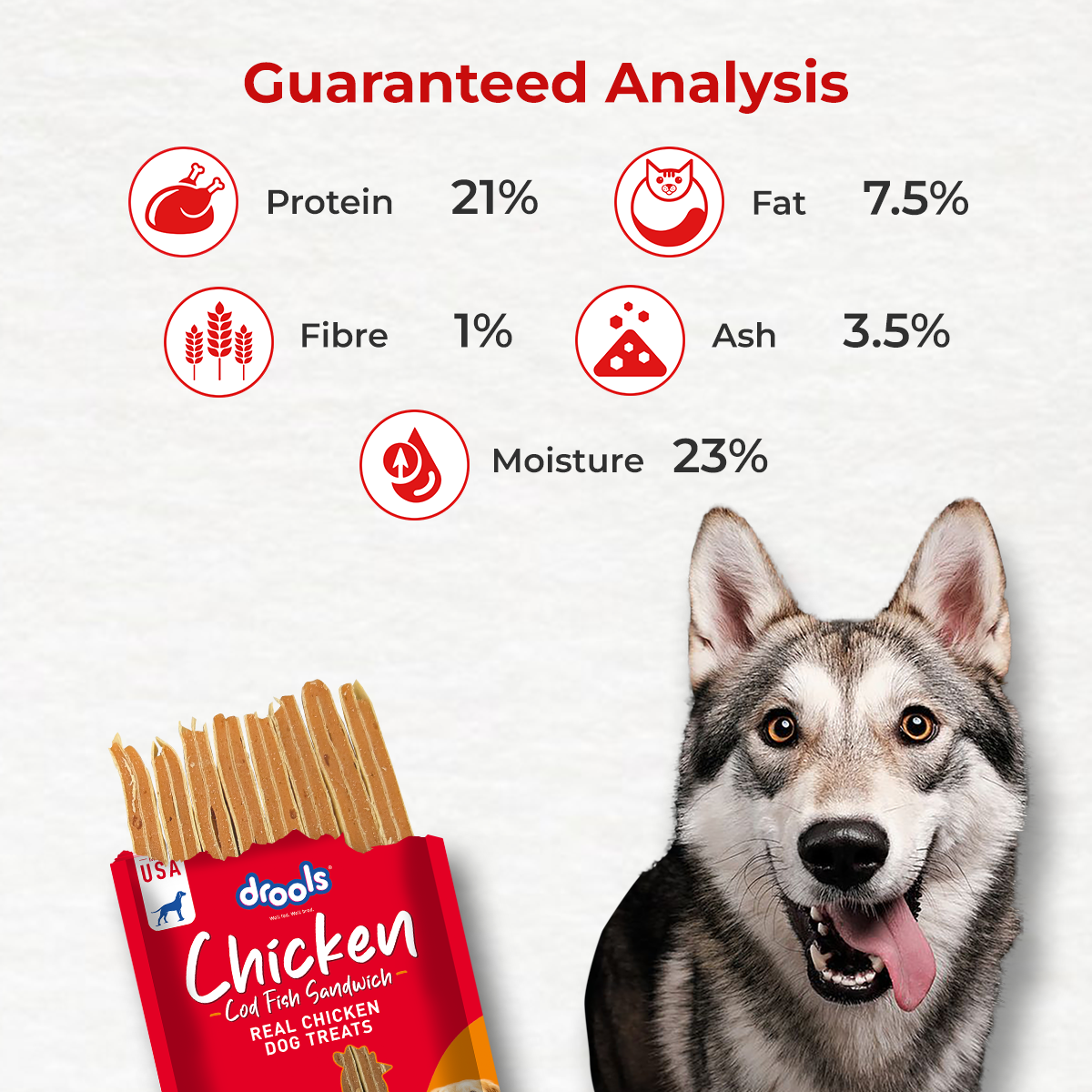 Drools Cod Fish Sandwich Dog Treats image 7