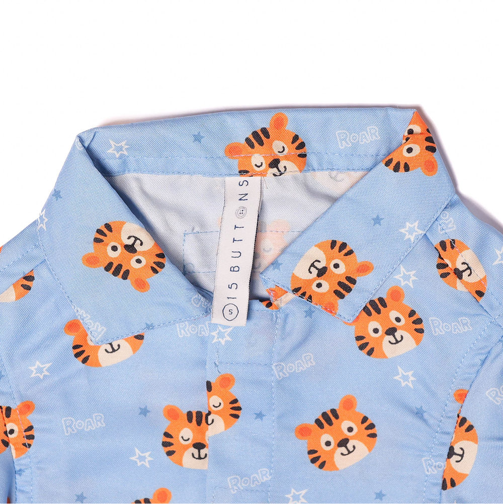 15 Furries Tiger Shirt for Cats (Orange and Blue) image 10