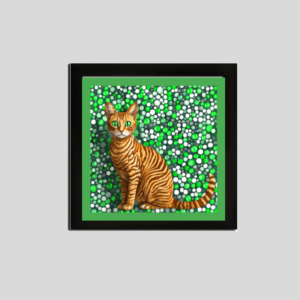 EverythingBoho Art Print Cat Kusama Wall Art (Black)
