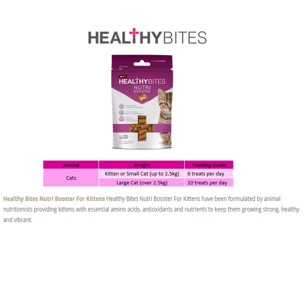 Mark and Chappell Healthy Bites Nutri Booster Kitten Treats image 4