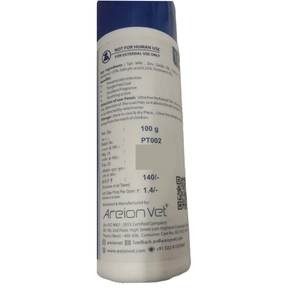 Areion Vet Petalc Ultrafine Talc for Dogs and Cats image 2