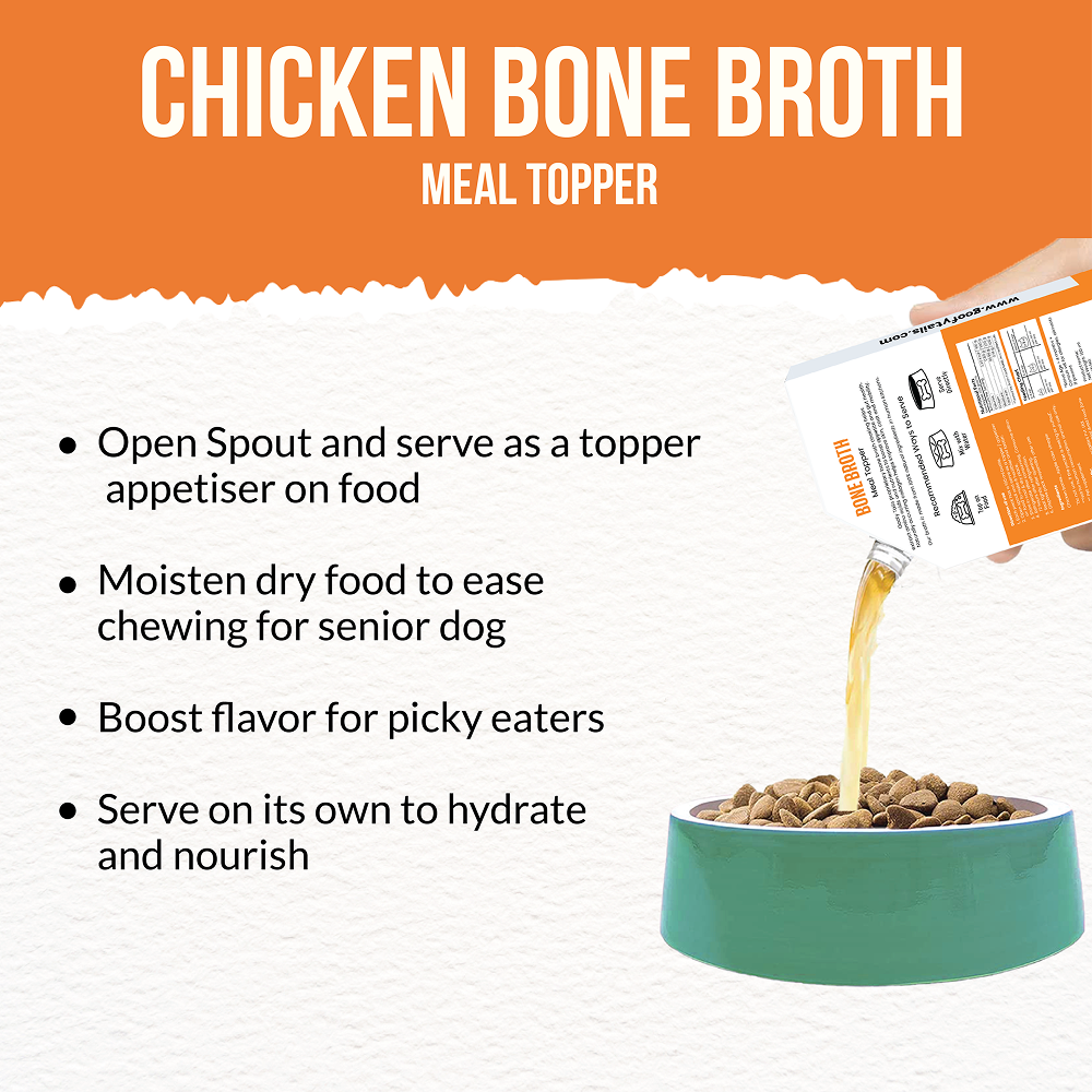 Goofy Tails Chicken Bone Broth Dog for X Small & Small Dogs 25ml (Pack of 15) image 7
