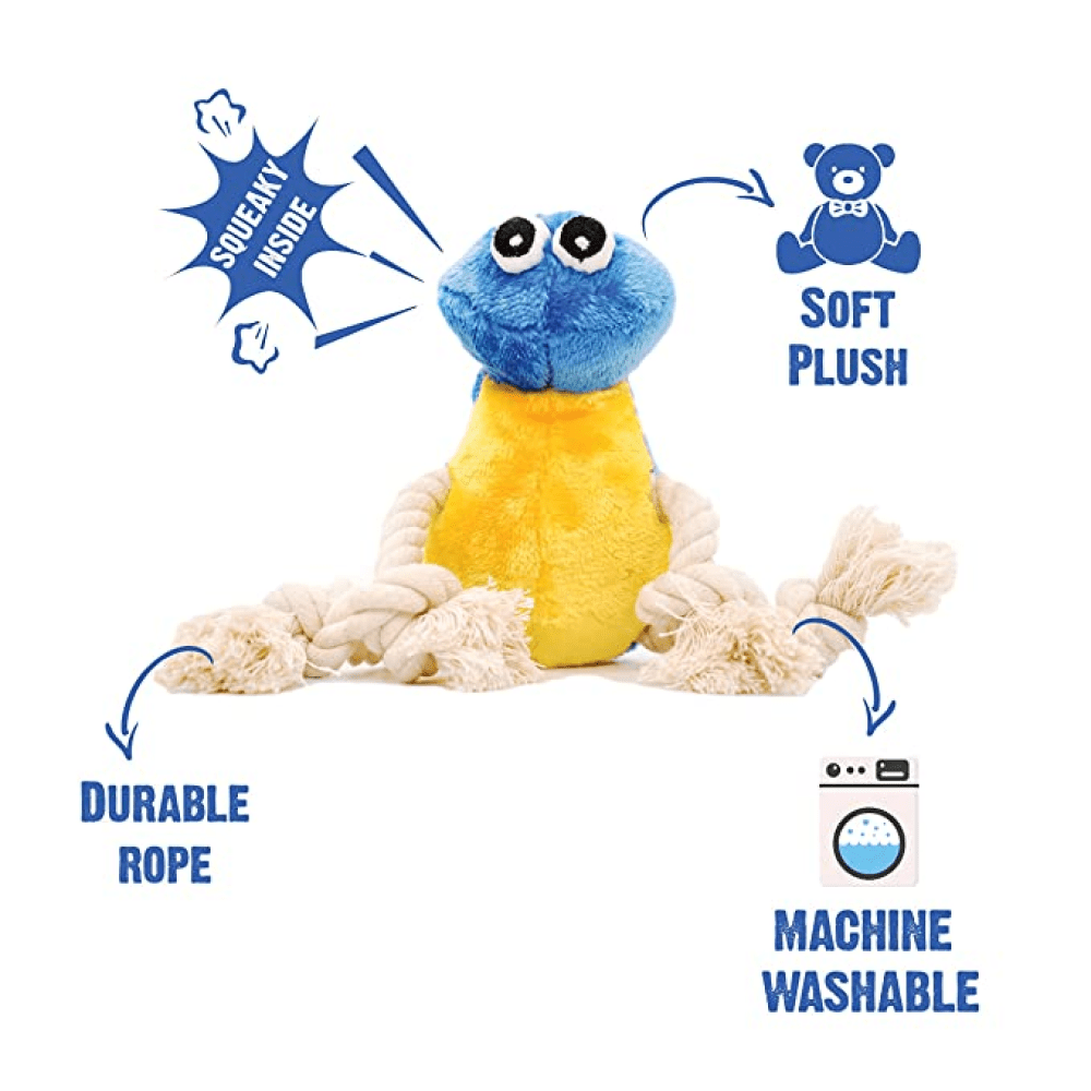 Goofy Tails Cute Furry Bird Squeaky Plush Toy for Dogs image 3