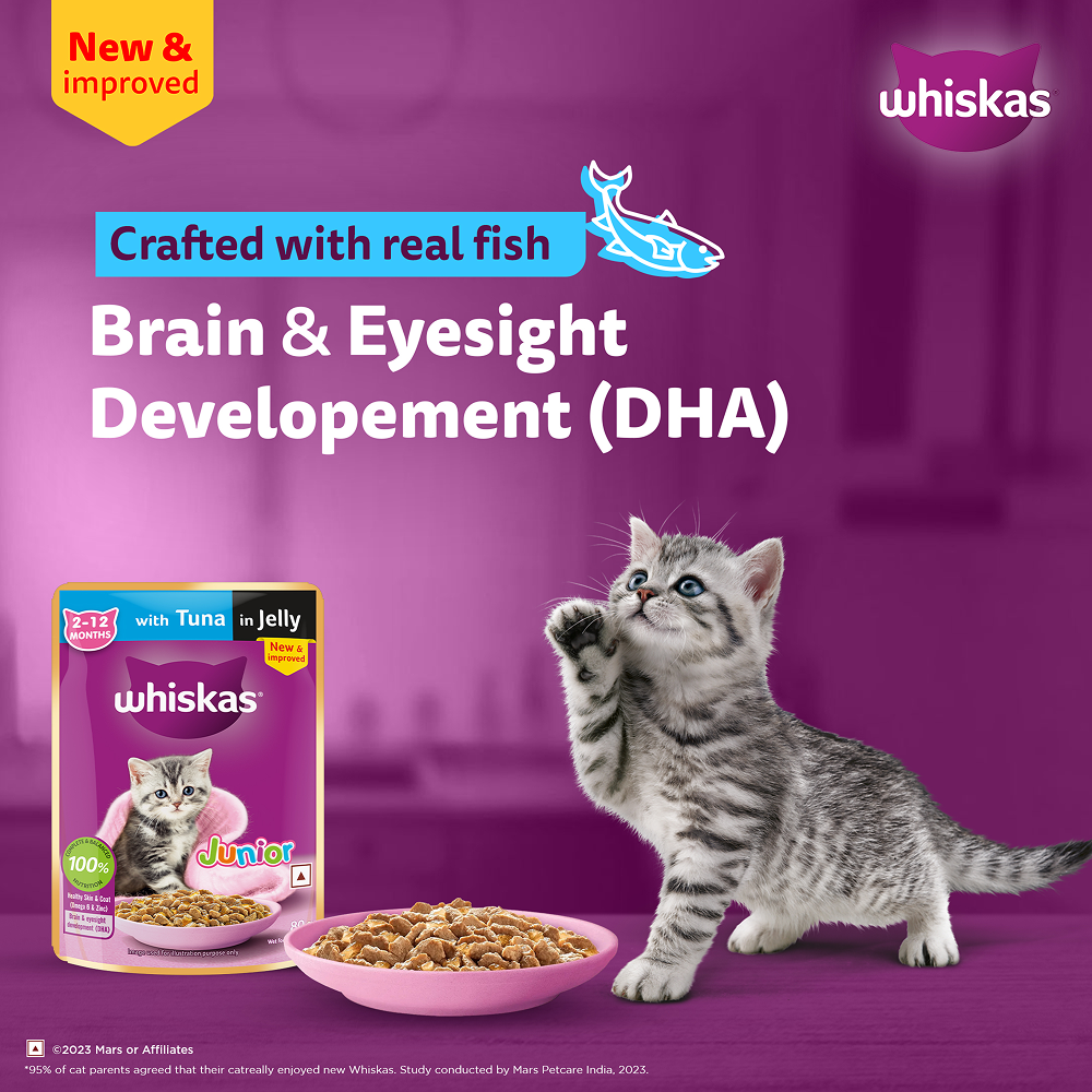 Whiskas Tuna in Jelly Kitten Cat Wet Food (80g) image 6