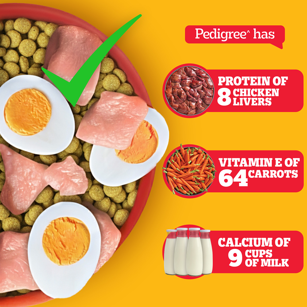 Pedigree Chicken, Egg and Rice Adult Dog Dry Food image 10