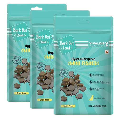 Bark Out Loud by Vivaldis Mini Fishes Grain Free & Hypoallergenic Dog Treats image 8