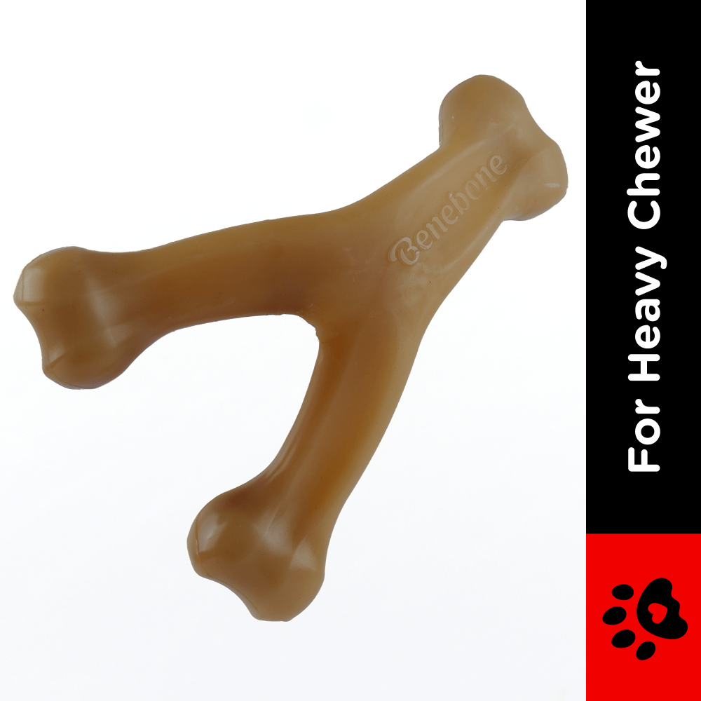 Benebone Bacon Flavored Wishbone Chew Toy for Dogs | For Aggressive Chewers image 3