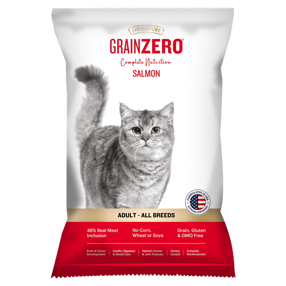 Signature Grain Zero Salmon Adult Cat Dry Food For All Breed