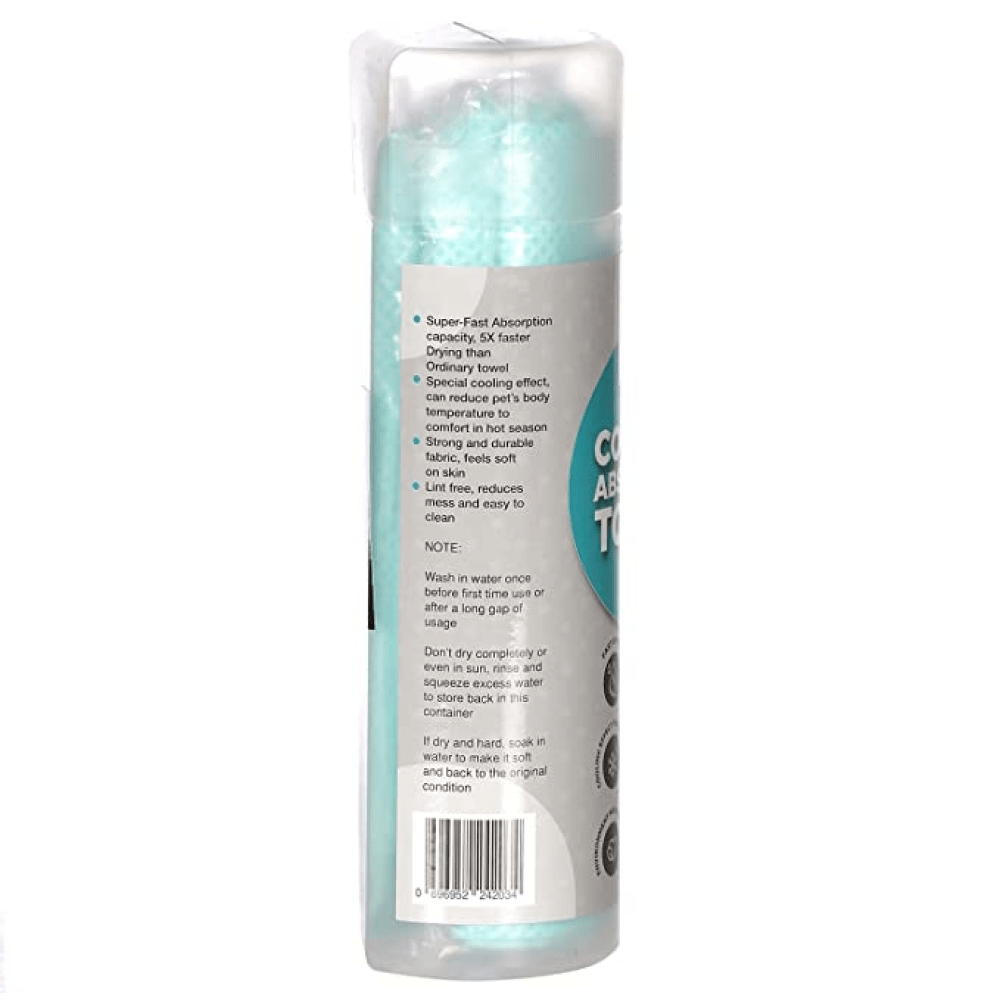 Basil Absorbent & Cooling Towel for Dogs and Cats (Green) image 2