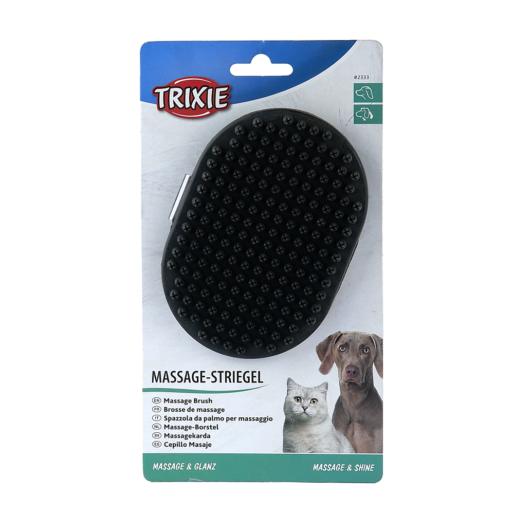 Trixie Deshedding Rubber Massage Care Brush for Dogs and Cats image 4