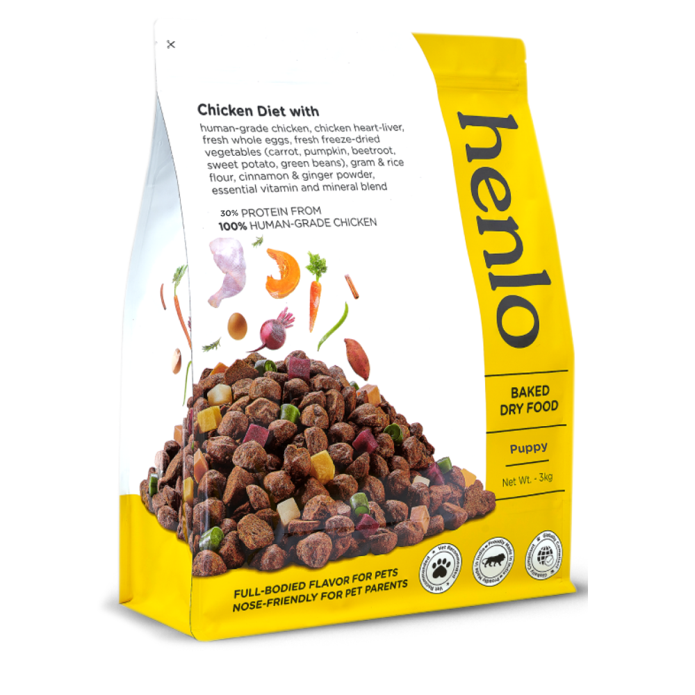 Henlo Chicken & Veg Baked Dry Food for Puppies | 100% Human Grade Ingredients image 9
