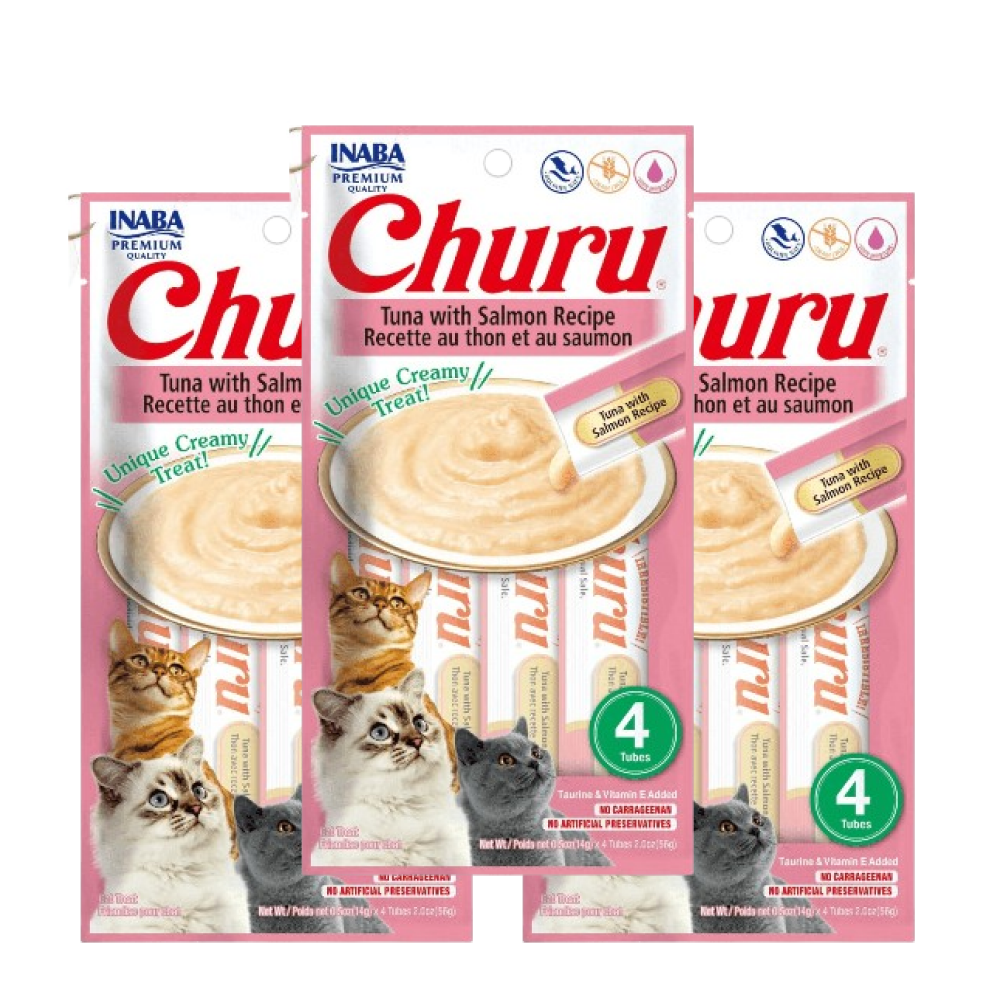 INABA Churu Tuna with Salmon Cat Treats image 7