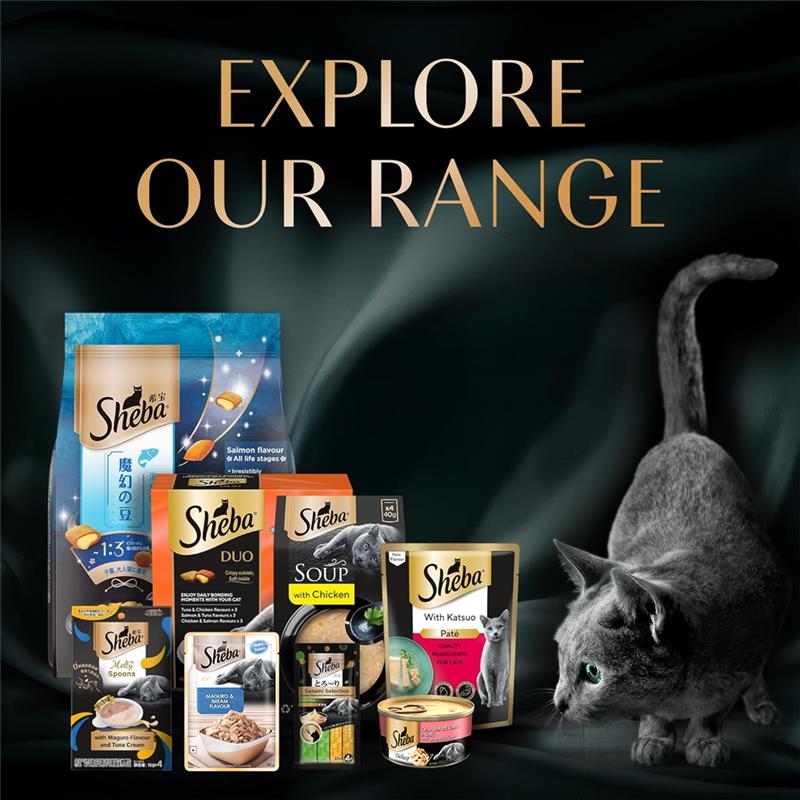 Sheba Dulex Complete Nutrition Tuna Flakes & Salmon In Gravy Cat Wet Food image 3