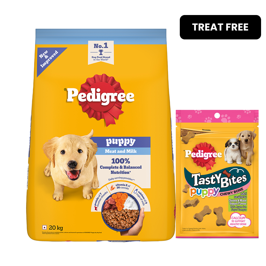 Pedigree Meat & Milk Puppy Dog Dry Food image 2