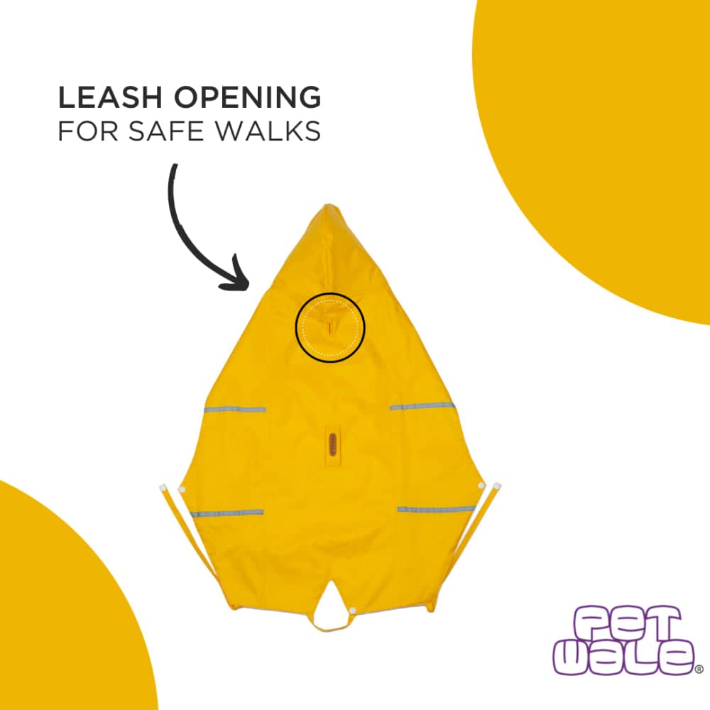 PetWale Reflective Raincoat for Dogs (Yellow) image 4