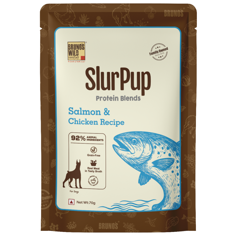 Bruno's Wild Essentials Slurpup Salmon & Chicken Recipe Dog Wet Food