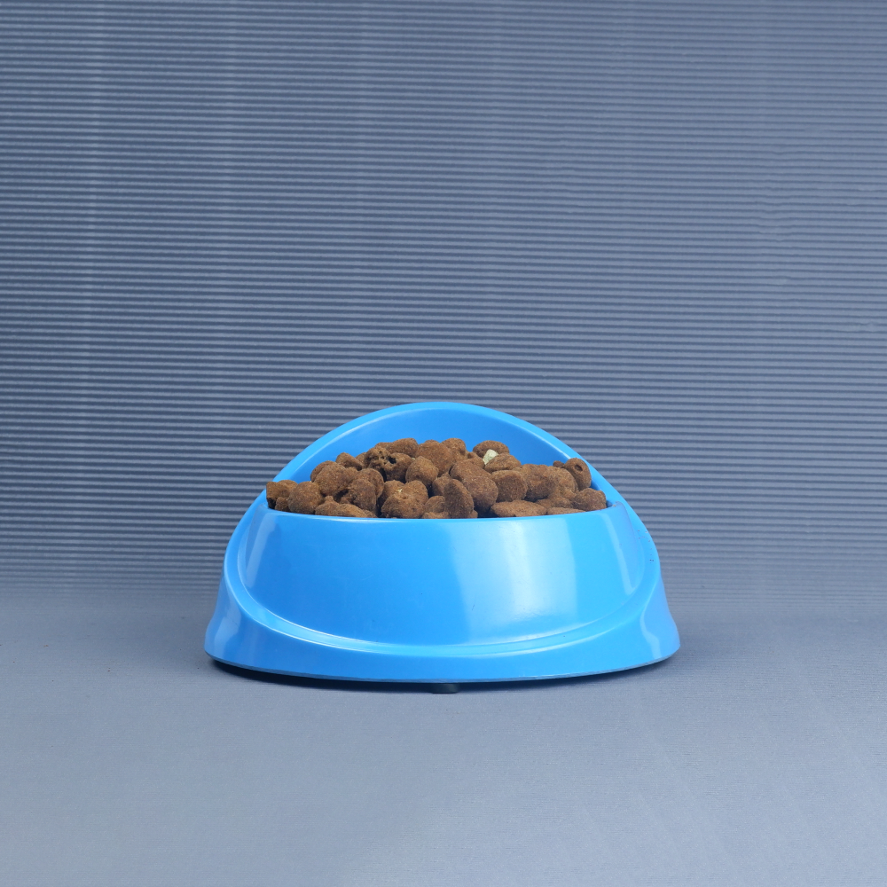 M Pets Single Fashion Diner Bowl for Dogs and Cats (Blue) image 5