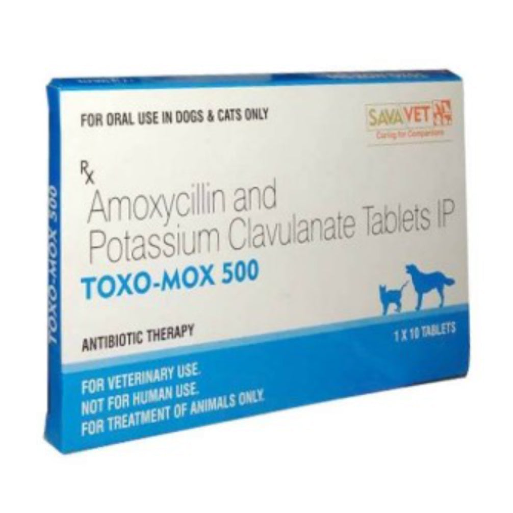 Savavet Toxo Mox (Amoxycillin) Tablets for Dogs & Cats (pack of 10 tablets) image 3