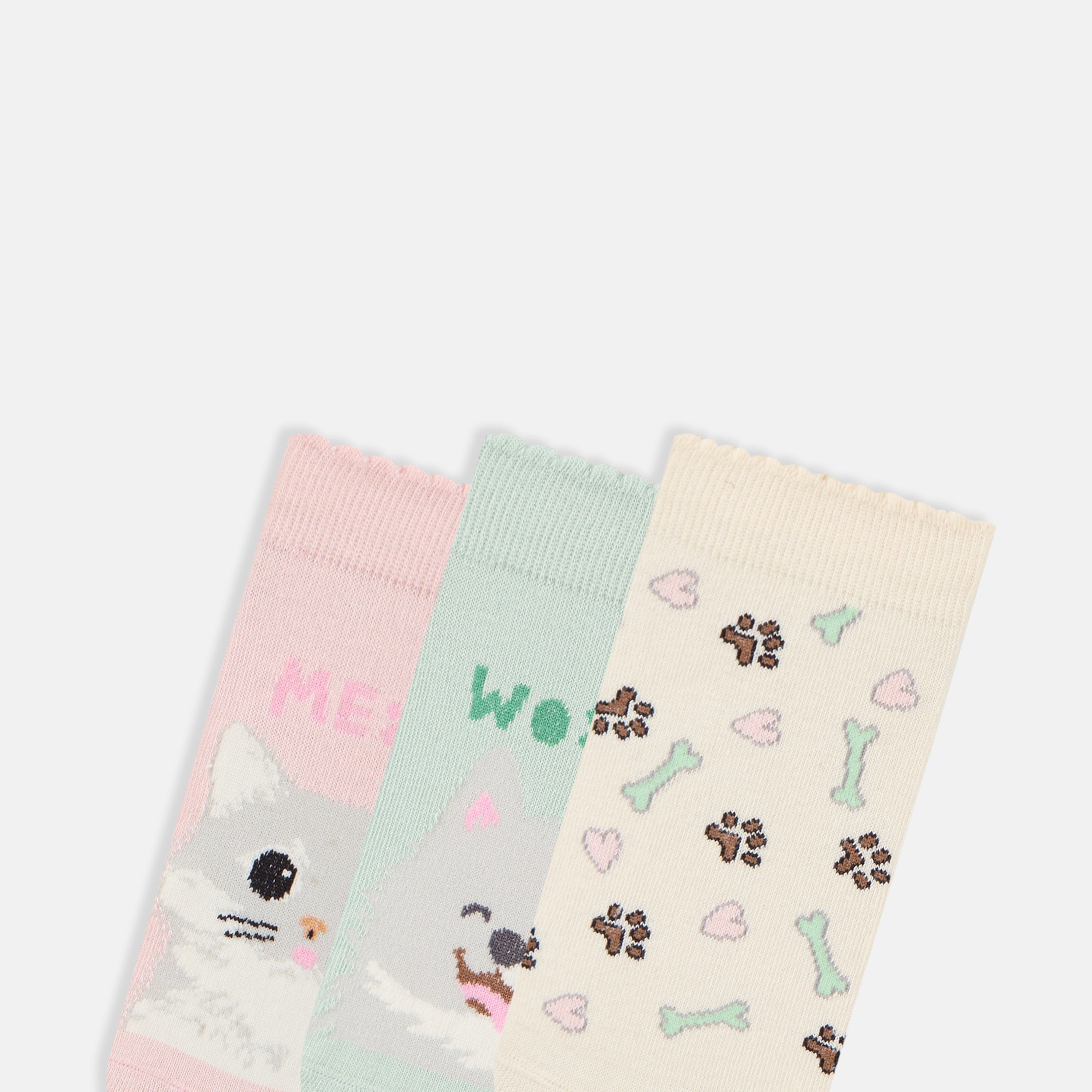 SocksXpress Limited Edition Pet Lover Themed Ankle Socks for Women (Pack of 3) image 5
