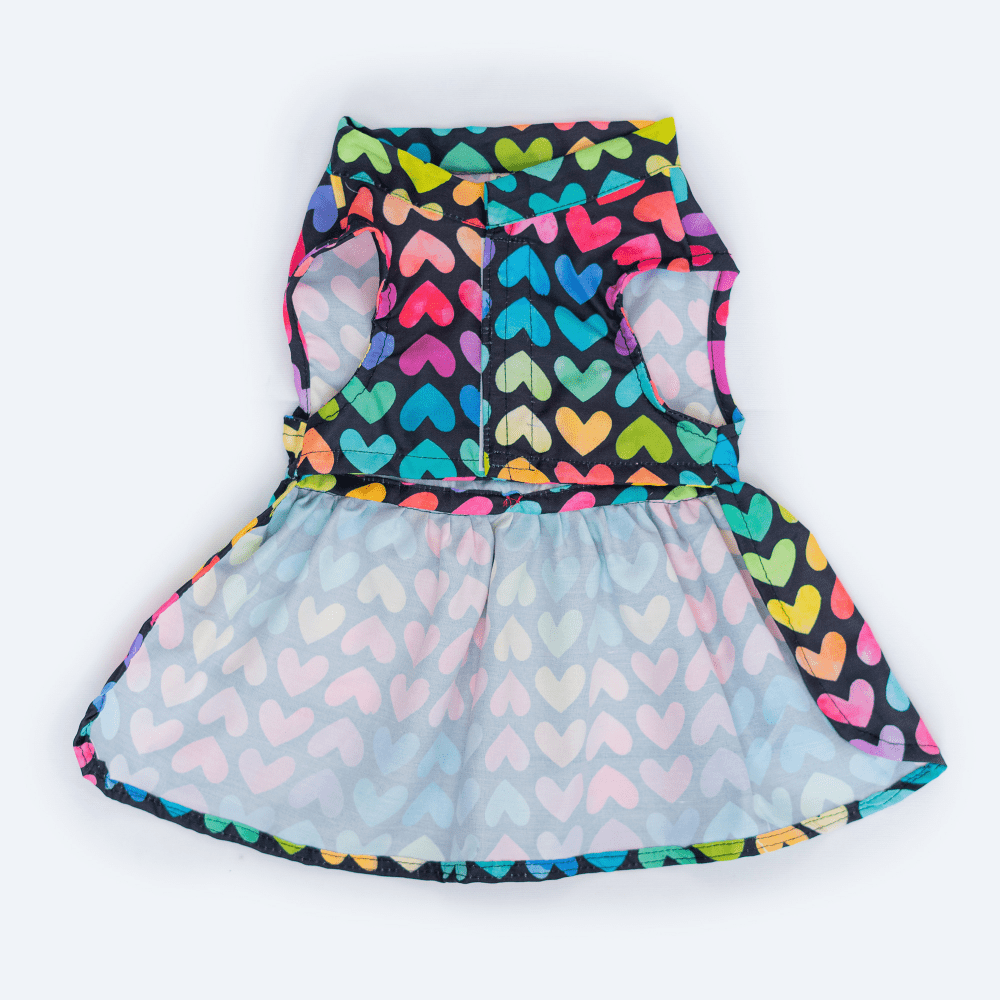 Pawgypets Multi Heart Casual Dress for Dogs and Cats image 3