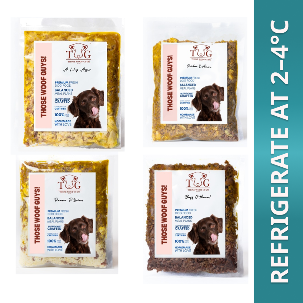 Those Woof Guys Paneer, Chicken, Buffalo & Salmon Variety Pack Home Meal for Dogs